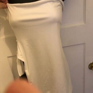 Shein white dress , nice cutouts at back of dress, size 4, new or like new